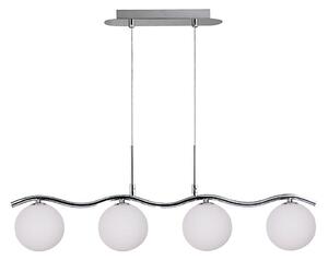 Lampadario a sospensione con filo RAMON 4xG9/40W/230V cromo lucido