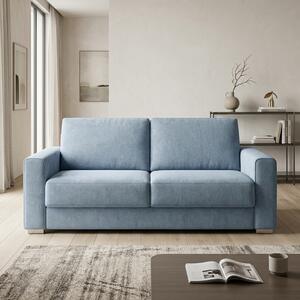 CFG Divano Letto 3 Posti Moderno in Tessuto Dimensioni 198x100-215x87 cm colore Grigio - VESUVIO