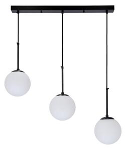 Lampadario a sospensione con filo POMPEI 3xE27/40W/230V nero