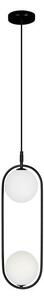 Lampadario a sospensione con filo CORDEL 2xG9/28W/230V nero
