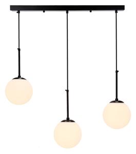 Lampadario a sospensione con filo POMPEI 3xE27/40W/230V nero