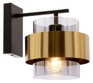 Applique SPIEGA 1xE27/60W/230V oro/nero