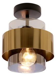 Lampadario a plafone SPIEGA 1xE27/60W/230V oro/nero