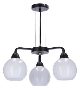 Lampadario a sospensione con filo CALDERA 3xE27/60W/230V nero