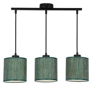 Lampadario a sospensione con filo PATTI 3xE27/60W/230V verde