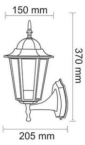 Applique da esterno 1xE27/20W/230V IP43 patina