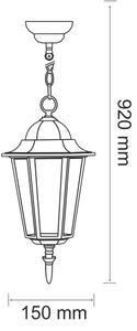 Lampadario da esterno 1xE27/20W/230V IP43 patina