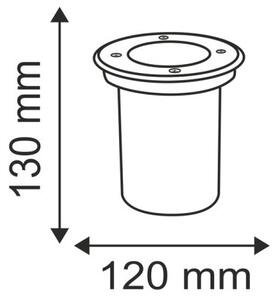 Lampada segnapasso da esterno COMETA 1xGU10/50W/230V IP65