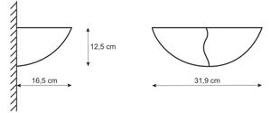 Applique FALA 1xE14/12W/230V gesso/bianco