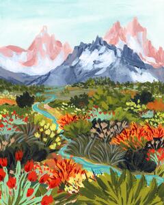 Illustrazione Autumn Mountains, Sarah Gesek, (30 x 40 cm)