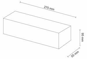 Applique CEGIELKA 1xE14/12W/230V gesso/bianco