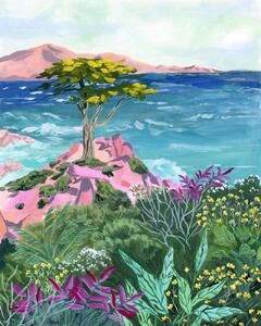 Illustrazione Lone Cypress, Sarah Gesek, (30 x 40 cm)