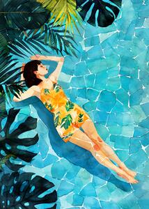 Illustrazione Woman Life Relax, Justyna Jaszke, (30 x 40 cm)