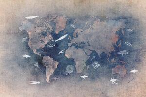 Illustrazione World map 29, Justyna Jaszke, (40 x 26.7 cm)