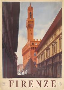 Illustrazione Firenze Florence, Andreas Magnusson, (30 x 40 cm)