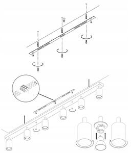 Luce Spot ANGIE 6xGU10/35W/230V bianco