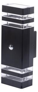Applique da esterno con sensore BREZZA 2xGU10/35W/230V IP65