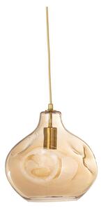 Lampadario marrone con paralume in vetro ø 30 cm Azizi – Bloomingville
