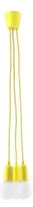 Lampadario su filo DIEGO 3xE27/60W/230V giallo