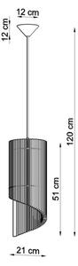 Lampadario su filo ALEXIA 1xE27/60W/230V
