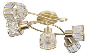 Lampadario a plafone ZAHARA 5xE27/10W/230V dorato