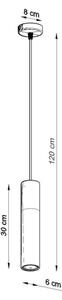 Lampadario a sospensione con filo BORGIO 1xGU10/40W/230V
