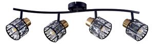 Lampadario a plafone ZAHARA 4xE27/10W/230V nero