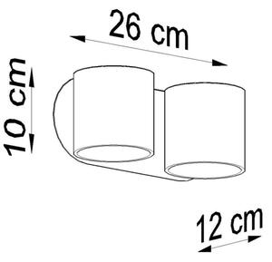 Luce Spot da parete ORBIS 2xG9/40W/230V grigio