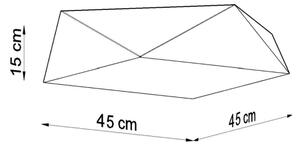 Plafoniera HEXA 3xE27/60W/230V argento