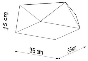 Plafoniera HEXA 2xE27/60W/230V argento