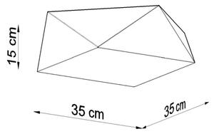 Plafoniera HEXA 2xE27/60W/230V bianca
