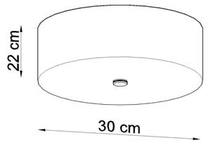 Sollux SL.0759 - Plafoniera SKALA 3xE27/60W/230V diametro 30 cm bianco