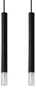 Sollux SL.0961 - Lampadario su filo VIZIER 2xG9/40W/230V nero