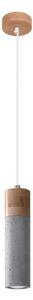 Sollux SL.0965 - Lampadario a sospensione con filo ZANE 1xGU10/40W/230V calcestruzzo/legno