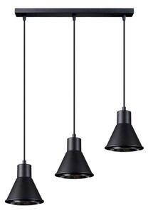 Sollux SL.0990 - Lampadario su corda TAZILA 3xES111/60W/230V nero