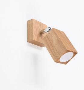 Sollux SL.1035 - Faretto da muro KEKE 1xGU10/40W/230V quercia
