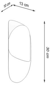 Sollux SL.1062 - Applique TEAR 1xG9/40W/230V bianca