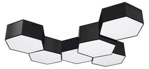 Sollux SL.1059 - Plafoniera SUNDE 2xE27/60W/230V 11,5 cm nera