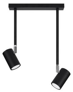 Sollux SL.1075 - Lampadario su palo NORANO 2xGU10/40W/230V nero
