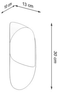 Sollux SL.1063 - Applique TEAR 1xG9/40W/230V nera
