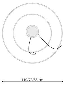 Thoro TH.178 - Lampadario LED a sospensione con filo RIO LED/80W/230V CRI95 4000K bianco
