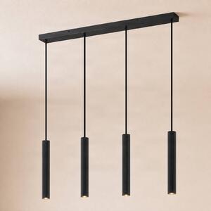 Lampada a sospensione Kardis Lindby, dimmerabile, Nero, Soggiorno / Sala da pranzo, Metallo, Moderno, Lampada a sospensione