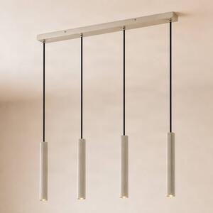 Lampada a sospensione Kardis Lindby, dimmerabile, Crema / Ambra, Soggiorno / Sala da pranzo, Metallo, Moderno, Lampada a sospensione