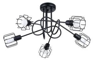 Sollux SL.1119 - Lampadario a sospensione con supporto rigido BELUCI 5xE14/40W/230V nero