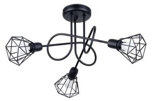 Sollux SL.1109 - Lampadario a sospensione con supporto rigido ARTEMIS 3xE14/40W/230V nero