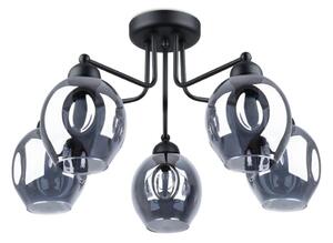 Sollux SL.1145 - Lampadario a sospensione con supporto rigido FILLAN 5xE27/60W/230V nero