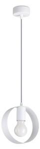 Sollux SL.1137 - Lampadario a cavo TITRAN 1xE27/60W/230V bianco