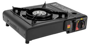 Barbecue a gas, modello portatile, accensione elettronica, nero