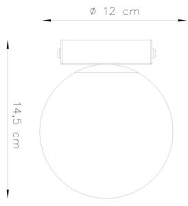 Sollux SL.1151 - Lampada da soffitto YOLI 1xG9/12W/230V nero