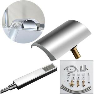 Rubinetto da bagno - Miscelatore per bagno - Termostato per bagno - Rubinetto per doccia - Miscelatore per bagno - Ottone con finitura cromata